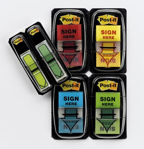 Post-it Flags Arrow Message 1" Page Flags, 200 "Sign Here", 48 Arrow, Four Colors, 248/Pack - image 5