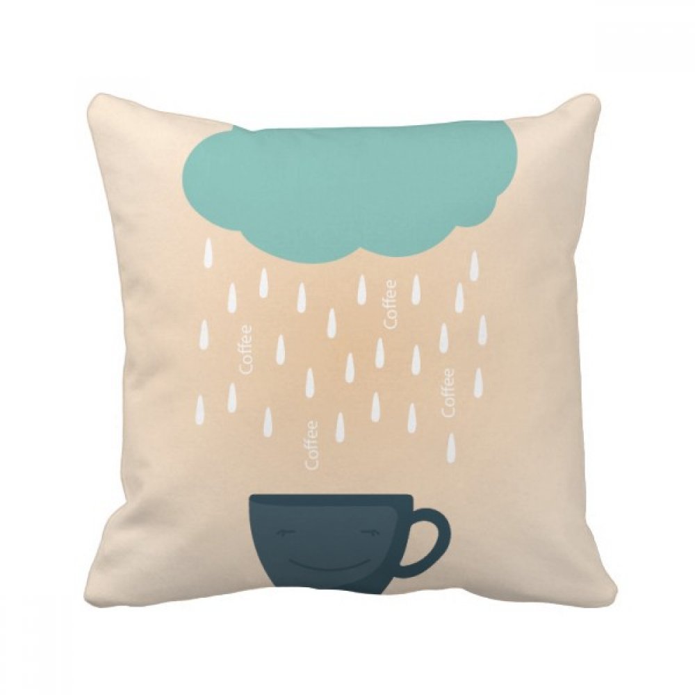 Coussin nuage de pluie sourire face, une idée cadeau déco originale de 40 x 40 cm