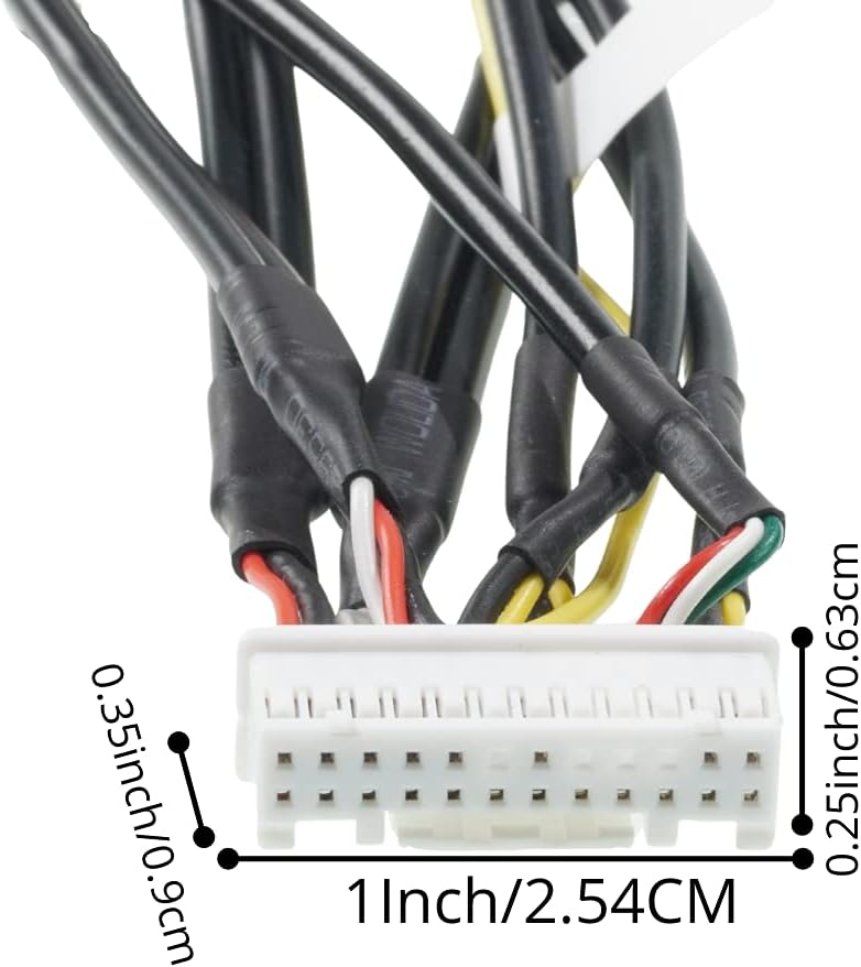 Xtenzi RCA Cord Assembly Harness Car Audio Video Compatible with Pioneer DMH CDP1888,CDP1889 - XT91911