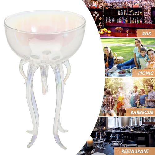 Copa de cóctel de diseño único y elegante en vidrio reutilizable 8