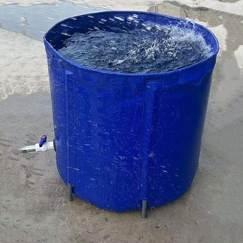 Stockage d'eau hors sol en bâche PVC ronde 80x80cm pliable - 8