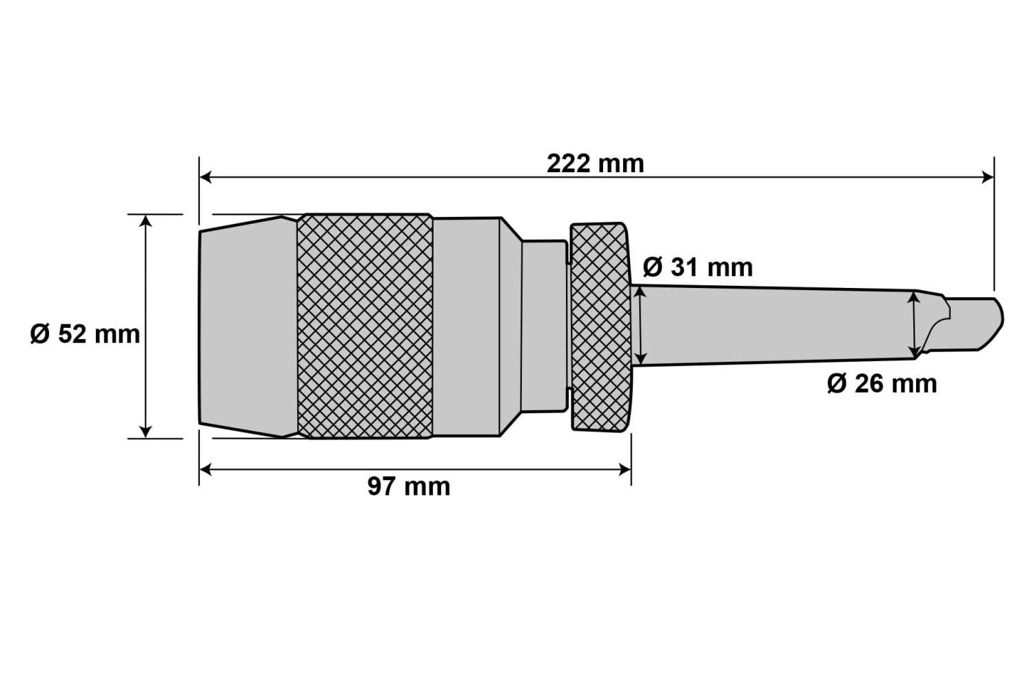 PAULIMOT Präzisions-Schnellspann-Bohrfutter 1-16 mm MK4