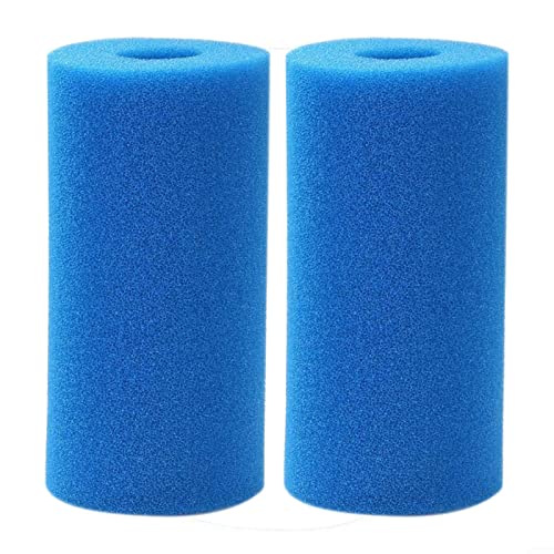 Lot de 2 cartouches de filtre en mousse pour piscine pour Intex Type B, 14,5 x 4,5 x 25,4 cm