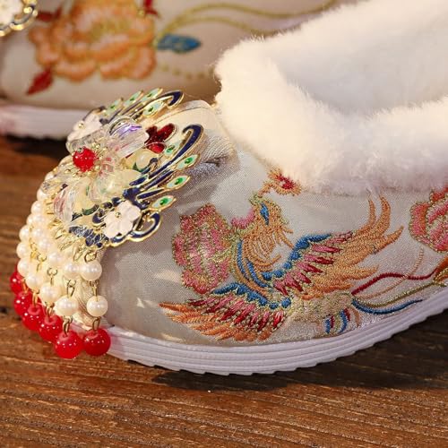 Chinese Bridal Embroidery Flats Embroideried Mary Janes Slip On Shoes3