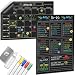 Magnetic Calendar for Fridge Chalkboard - Weekly & Monthly Black Dry Erase Refrigerator Board - 2019 Chore Chart Meal Planner - 17" x 11"