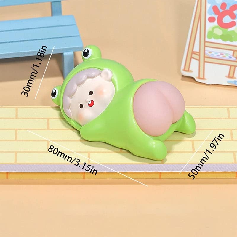 Yirdapall スクイーズ ストレス人形 伸縮性のお尻人形 デスク装飾 かわいい ふわふわ 低反発 柔らかい ストレス解消 ミニおもちゃ 握る おもちゃ 減圧グッズ 減圧玩具 (B)