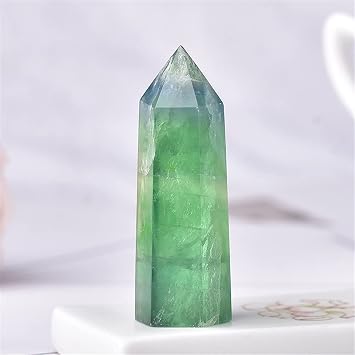 Home Collections 28 Color Natural Stones and Crystal Point Wand ReikiStone Tower Ore Polished Crafts Home DecorationCrystal Crystal Color Aura Clear Quartz, Size 50-60mm