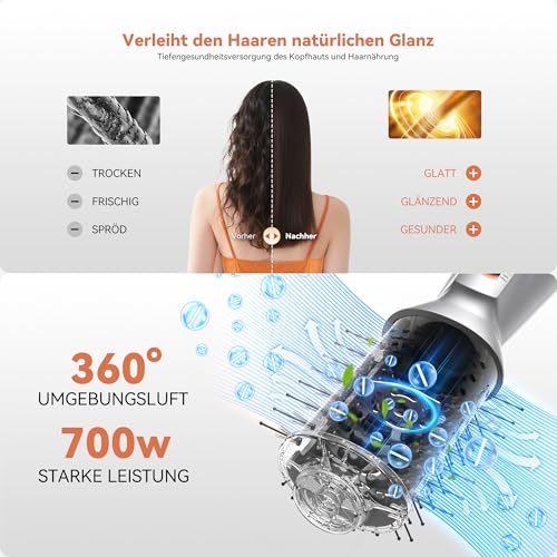 Set de cepillos térmicos de cerámica para moldear el cabello con calor 5