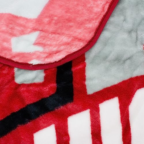 College Covers Everything Comfy Ohio State Buckeyes Soft and Warm Huge Raschel Throw Blanket, 86" x 63" by College Covers - Image 5