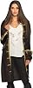 Boland - Pirate jacket for women, black and gold, womens jacket, buccaneer, privateer, costume, carnival, costume party