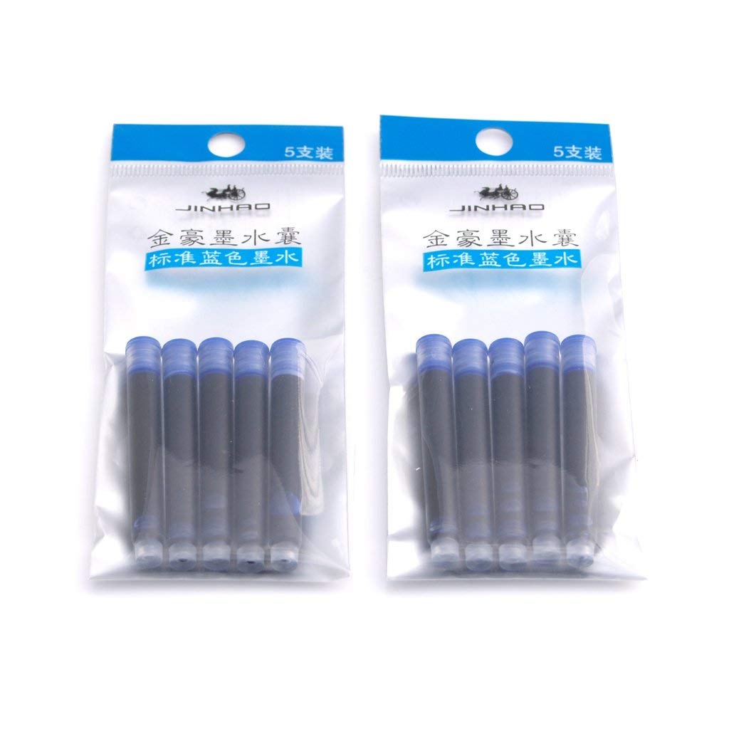 See full amazon price history chart for GOLD LEAF Jinhao Fountain Pen Ink Cartridges Refills, Disposable and Universal - 2.6 mm Bore Diameter 15 Packet Ink Cartridges Jar for School Student and Office Uses(Blue) GOLD LEAF Jinhao Fountain Pen Ink Cartridges Refills, Disposable and Universal - 2.6 mm Bore Diameter 15 Packet Ink Cartridges Jar for School Student and Office Uses(Blue) (B07KK2FG1L) Amazon Price History, Amazon Price Tracker