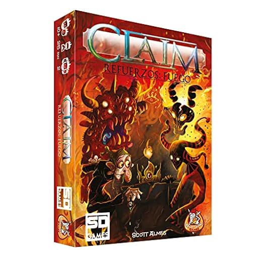 SD GAMES Claim Refuerzos Fuego - Expansión Juego de Cartas Claim o Claim 2 para Salvar el Reino, 2 Jugadores a Partir de 10 Años | Ya disponible en tu tienda friki favorita! En mundofriki.es!