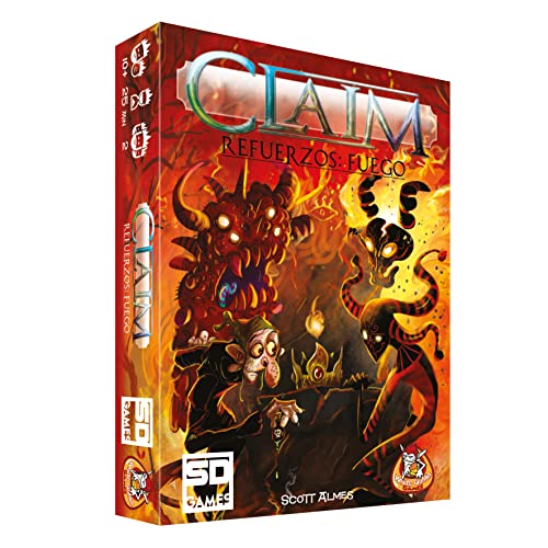 SD GAMES Claim Refuerzos Fuego - Expansión Juego de Cartas Claim