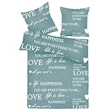 Bestlivings Bettwäsche - Bettbezug 135x200cm Kissenbezug 80x80cm - ÖKO Tex - mit Reißverschluss, 100% Baumwolle - Atmungsaktiv und höchste Qualität