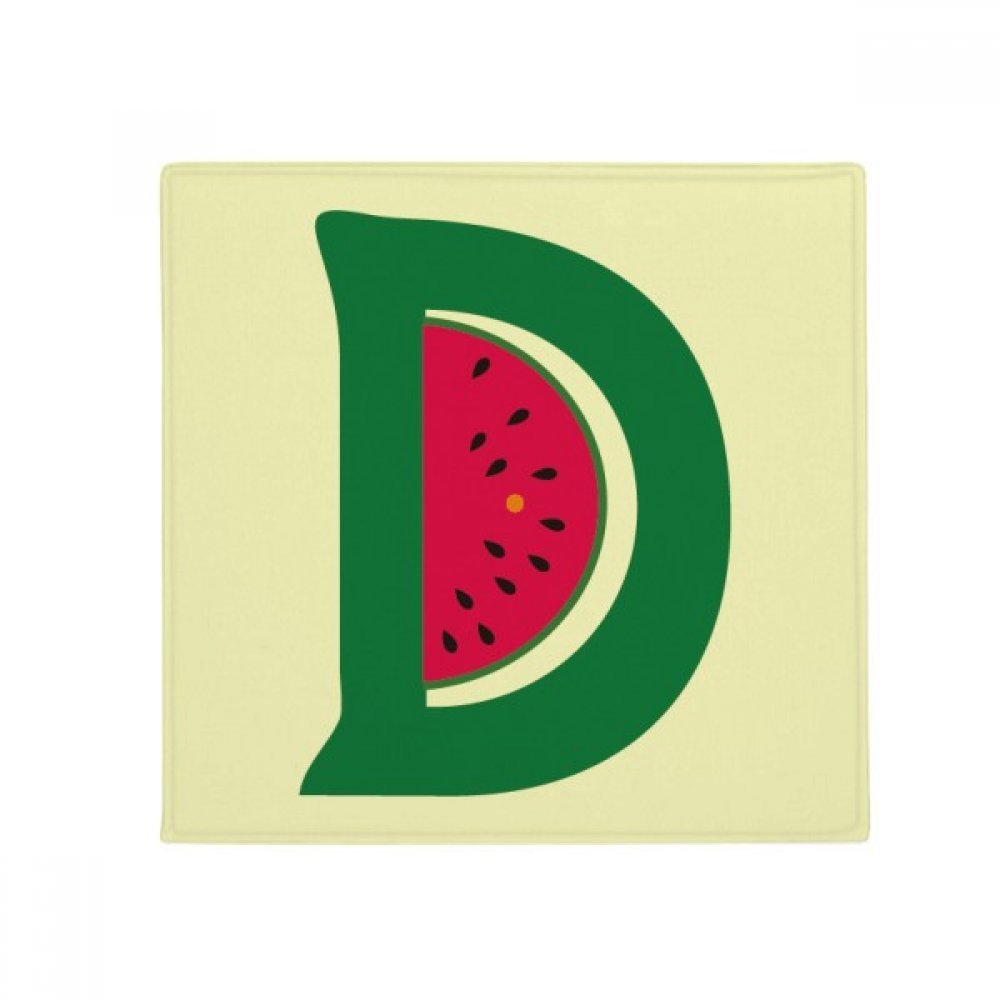 Tapis de sol alphabet pomme rond 60x60cm anti-dérapant
