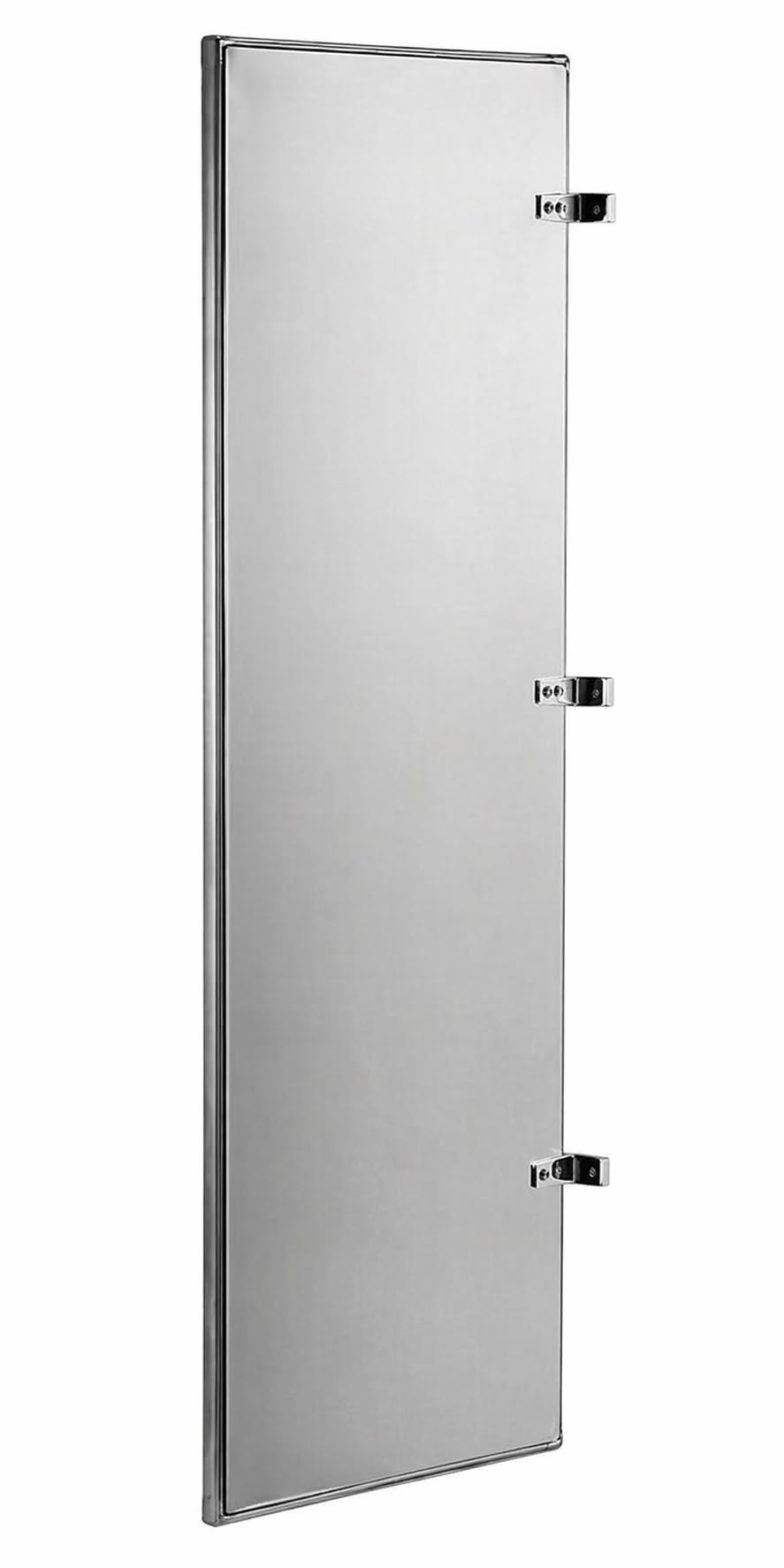 Steel Urinal Partition by Glownary – 18 Inches X 48 Inches, Alloy Steel, Silver