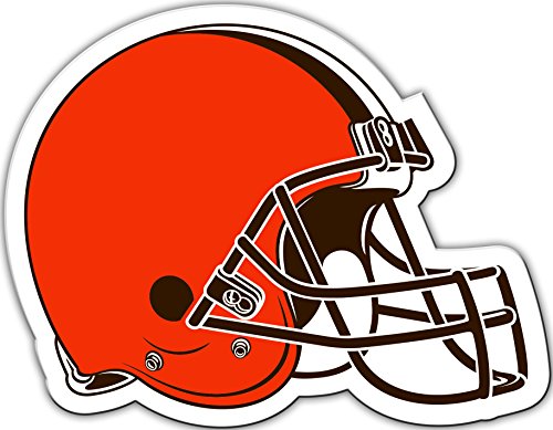 Fremont Die NFL Cleveland Browns Vinyl Helmet Magnet, 12", Team Colors