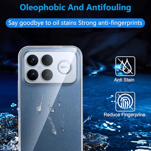 Image of for Xiaomi POCO F8 Ultra Screen Protector(1 pack) Tempered Glass flim with case,9H Hardness,Anti-Scratch, Case Friendly, Bubble Free,HD Clear
