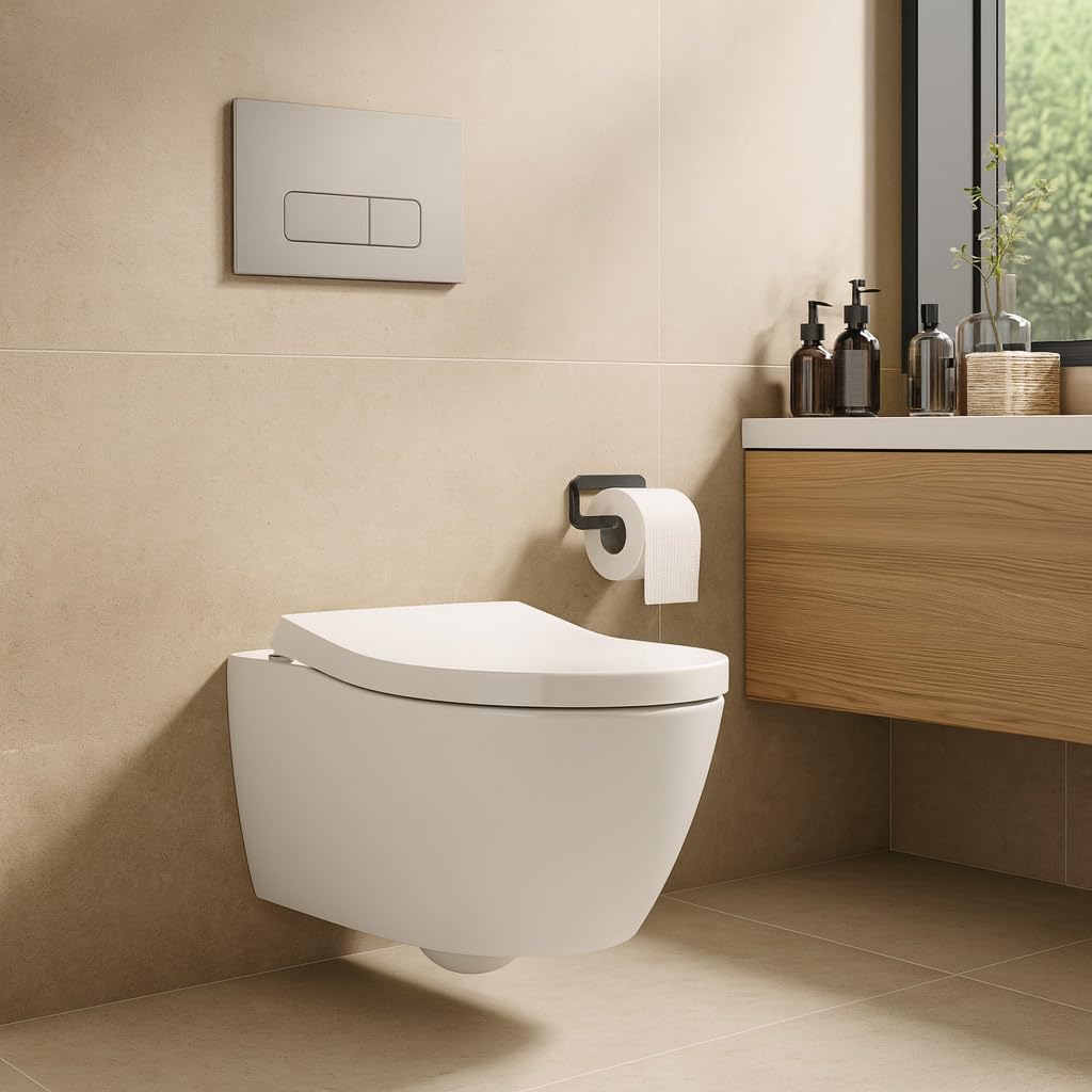 Placca di Scarico Universale – Compatibile con Geberit Duofix Sigma/Delta/Basic – Doppio Pulsante – Disponibile in 4 Colori (Nickel spazzolato)