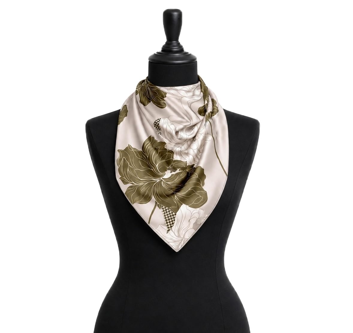 Seidentuch Damen Natürliche Maulbeerseide 100% SEIDE HQ-Qualität Seidenschal Halstuch 86x86 cm LD872