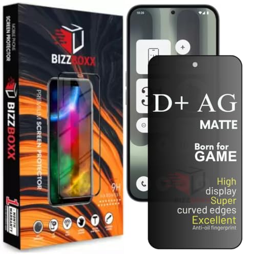 Image of Compatible With Nothing Phone (2a) Plus D+ AG Matte Tempered Glass Screen Guard Protector Anti-Fingerprint Gaming Special With Camera Cut (Phone 2A Plus)- Pack of 1