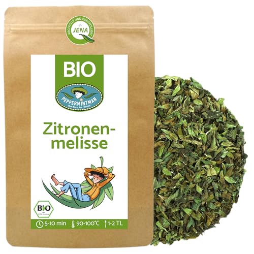 Bio Zitronenmelisse 500g - Melissentee - europäischer Anbau vom Familienbetrieb - lose und getrocknet - Melissa officinalis - PEPPERMINTMAN