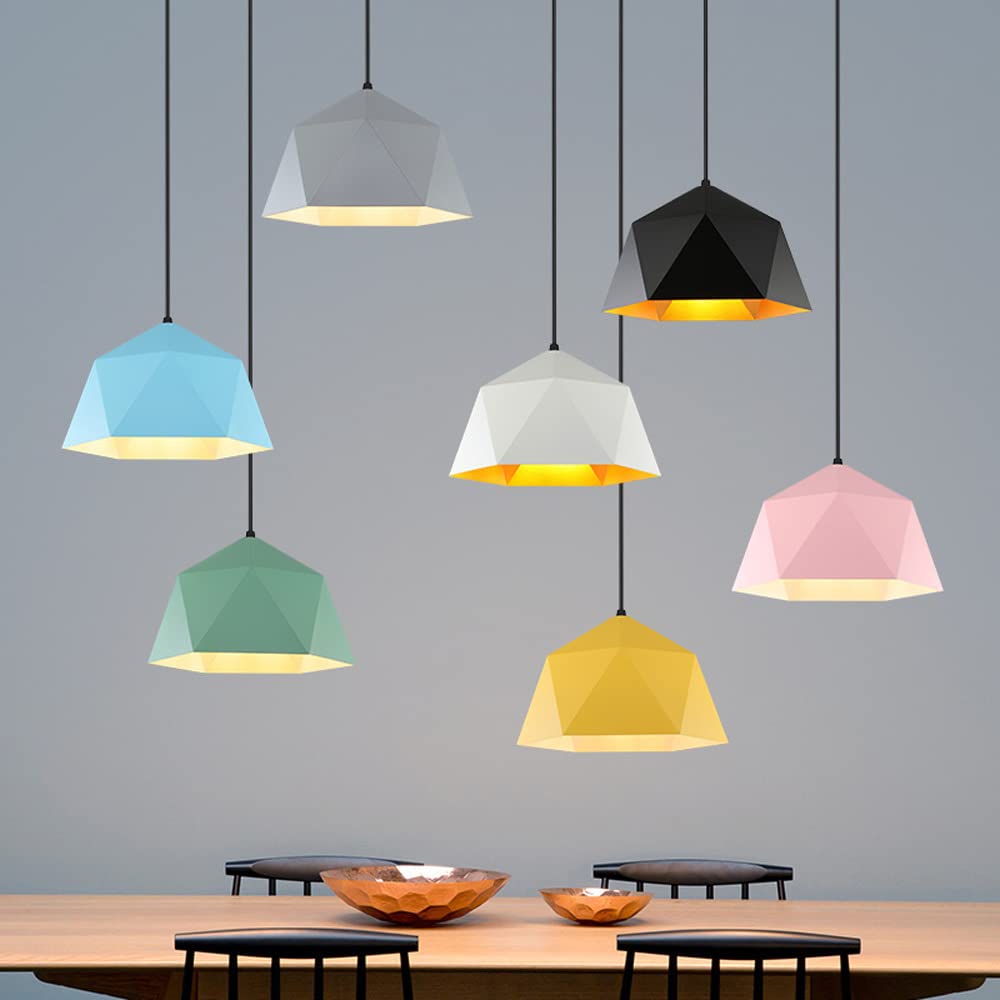chandelier Błyskawki, przemysłowy kolorowy wisiorek kuchenny E27 metalowe wyposażenie oświetlenia Regulowana wysokość wiszącego żyrandol makaronowy do jadalni bar restauracyjny (różowy) chandelier