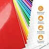 Prime Vinyl Permanent Vinyl for All Cutting Machines - 99 Pack Adhesive Sheets, Assorted Colors for Signs, Craft #2