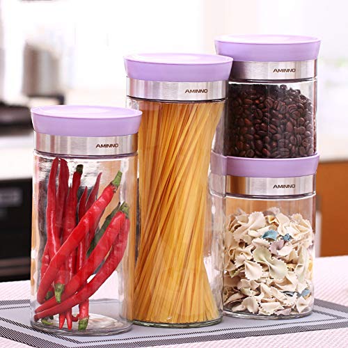 Boîte alimentaire hermétique violette pour céréales et stockage sec - 6