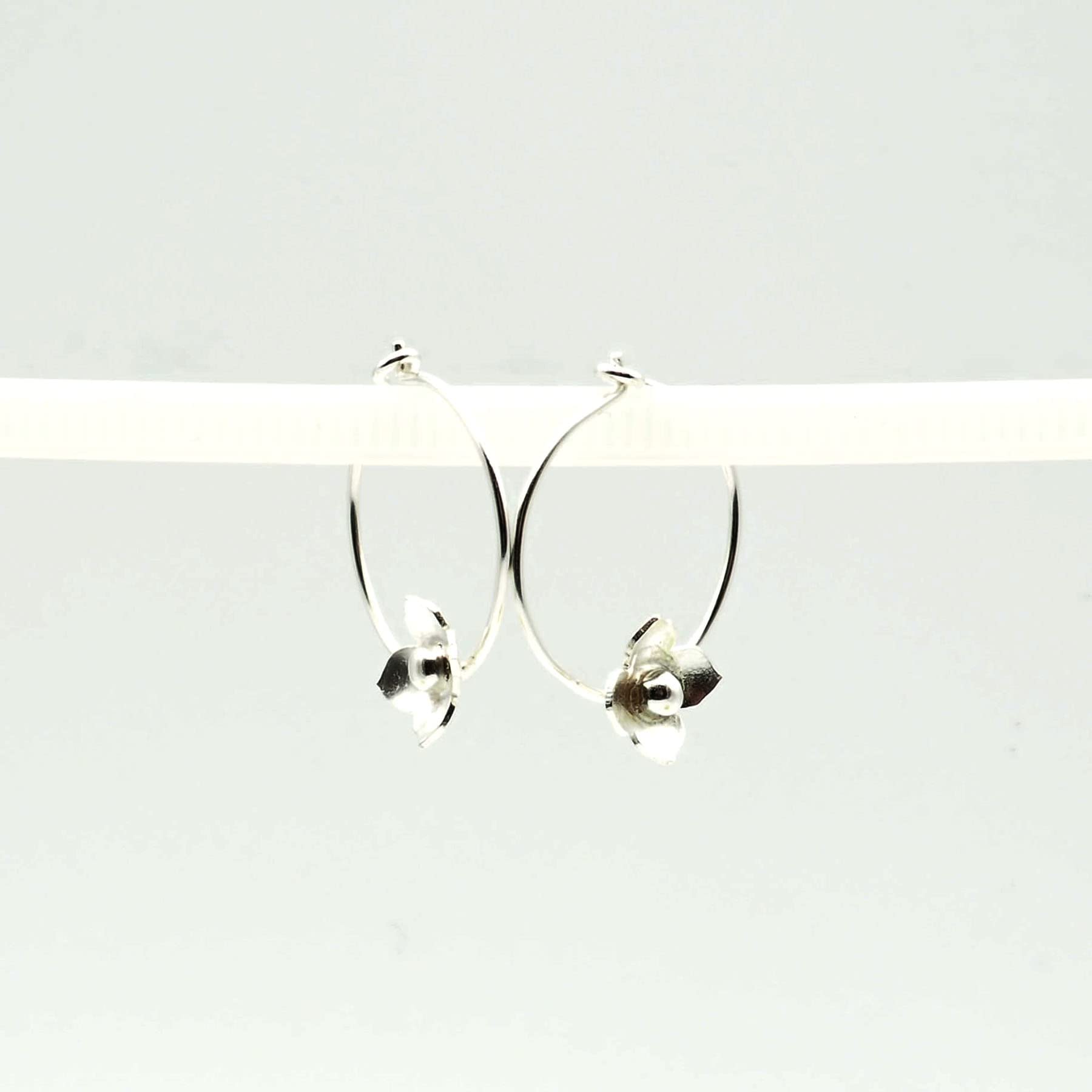 Pendientes Flor del Bosque en Plata 925