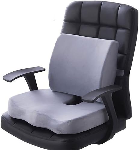 Miniatura 5 de Cojin - Juego de cojines de apoyo lumbar de espuma viscoelástica, silla lumbar Oficina, para silla de comedor de oficina, cojín de jardinería