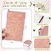 Imagen de Nezyo 4 Piezas Set Regalo Maestra Gracias por Ayudarme a Crecer Regalos Originales para Profesoras con Cuaderno A6 de Cuero Bolígrafo Rosa Llavero y Marcapáginas para Fin de Curso Despedida