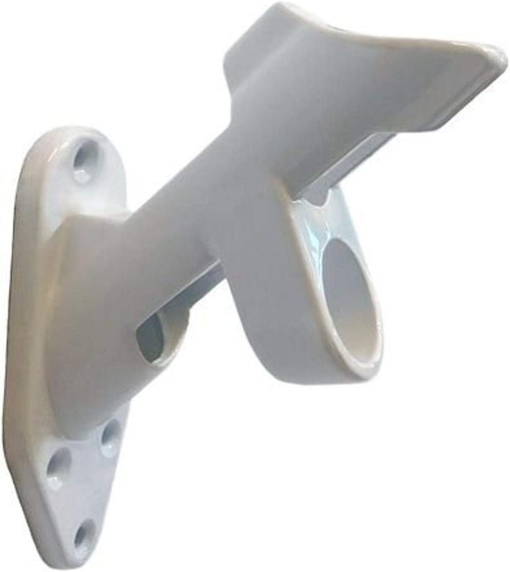 Best Flags 2-Position Aluminum Sleek (White) Bracket for Flag Pole