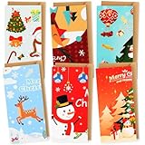 Sunwuun 24 Stück Geldgeschenk Weihnachten,Weihnachten Geldgeschenke Verpackung,Wunscherfüller Geschenk,Weihnachtsgeschenkkarten Angehörigen,Freunden,Schwestern