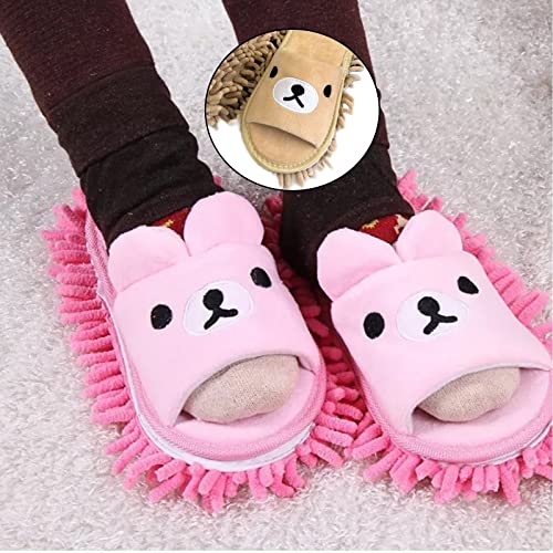 Floor Cleaner Shoe Mop Mop Slippers For Floor Cleaning Cartoon Mikrofaser Hausschuhe Lazy Slippers Shoe Schmutz Haare Reinigung for Home Office Floor Dust Dirt Hair Cleaning Tool Unisex size 42