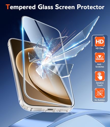 Image of FNTCASE for Oneplus 15 Case Clear: One Plus 15 Phone Cases with Screen Protector Slim Anti Yellowing Military Grade Drop Protection Rugged Shockproof Protective Transparent Cell Cover (Clear)