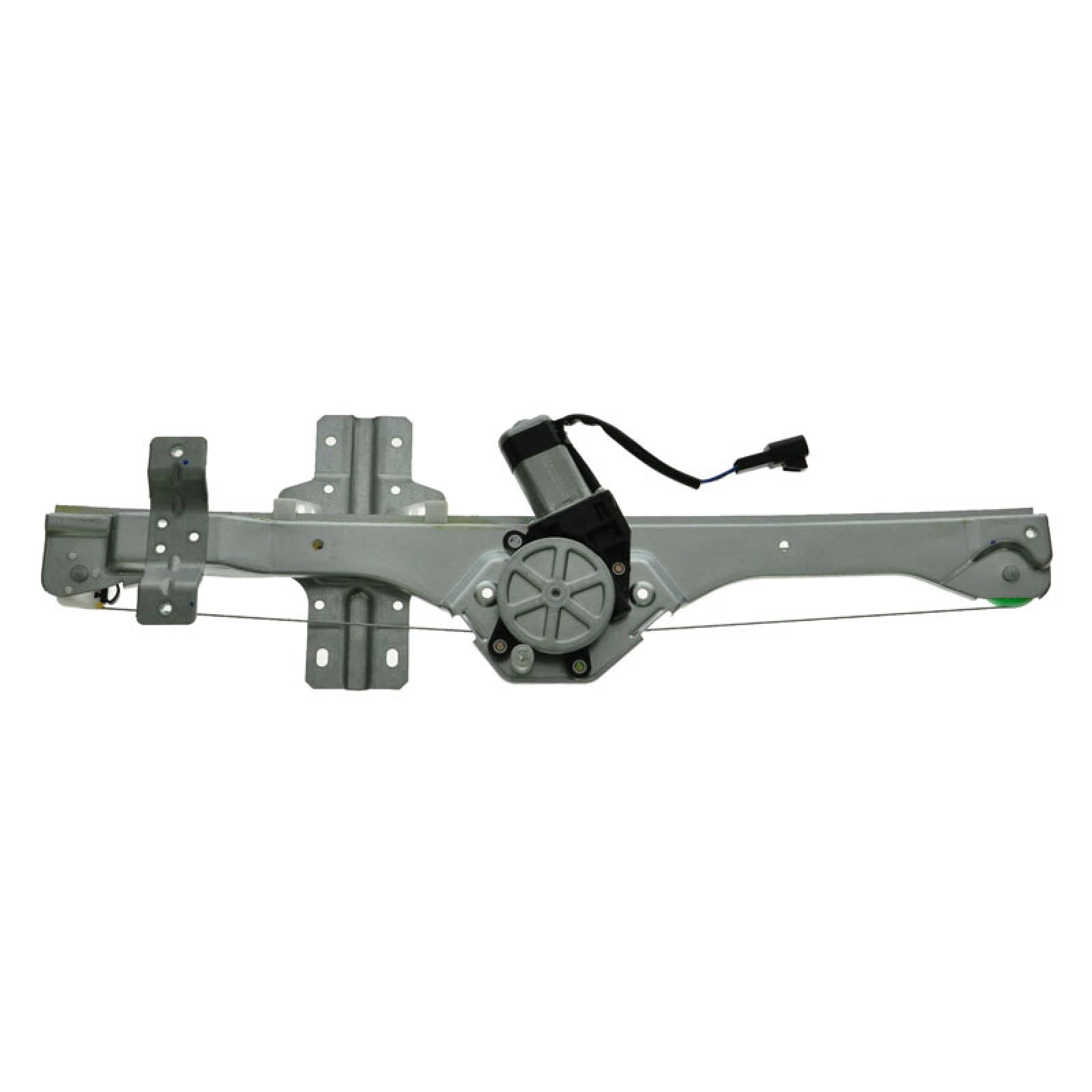TRQ Front Driver Side Power Window Motor and Regulator Assembly Power Without Express Up and Down Compatible with 2009-15 Chevrolet Traverse 2007-15 GMC Acadia 2007-10 Saturn Outlook