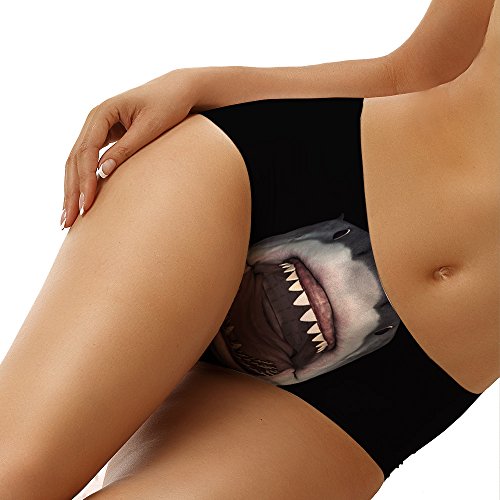 Image of Dellukee Sexy Women Underwear Briefs Breathable Hipster Panty White Alpaca Print