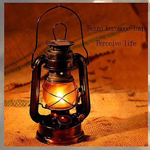 Preisvergleich Produktbild Laternenleuchten Eisen Antik Bronze ÖLlaternen (Abdeckung) Nostalgische Tragbare Campinglampe FüR Den AußEnbereich Auslaufsichere Dichtung Camping-AußEnleuchten