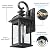 Darkaway Outdoor Lights Fixtures Wall Mount, Outdoor Wall Sconce with Seeded Glass Waterproof Outside Exterior Lights Fixture for House, Front Porch, Patio (2 Pack)