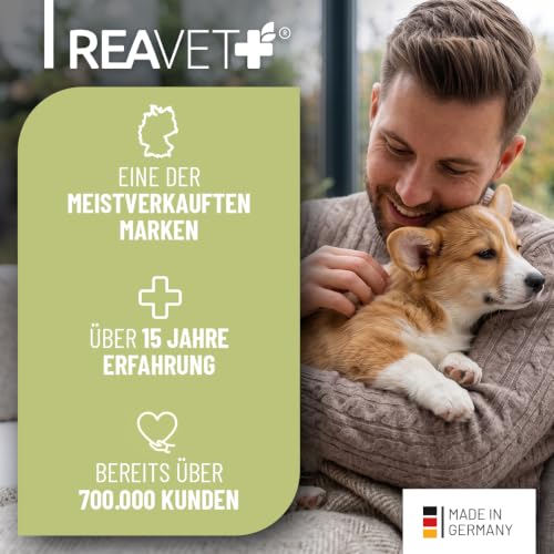 ReaVET Ohrmilbenöl Plus 100ml sofort wirksames Mittel für Hunde – gegen Ohrmilben mit Kamille, Sanfte Pflege bei Juckreiz im Ohr, Ohrentropfen Milben, Ohrenreiniger