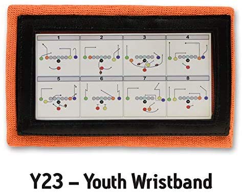 Image of Y23 - Football Wristbands - Wrist Coach - QB Wristband - Football Play Wristbands - Playbook Wristband
