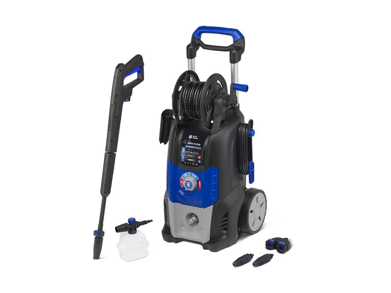 Annovi Reverberi 4.0 Twin Flow Idropulitrice ad Alta Pressione con Dualtech System (2500 W, 150 Bar, 810 l/​h), Blu