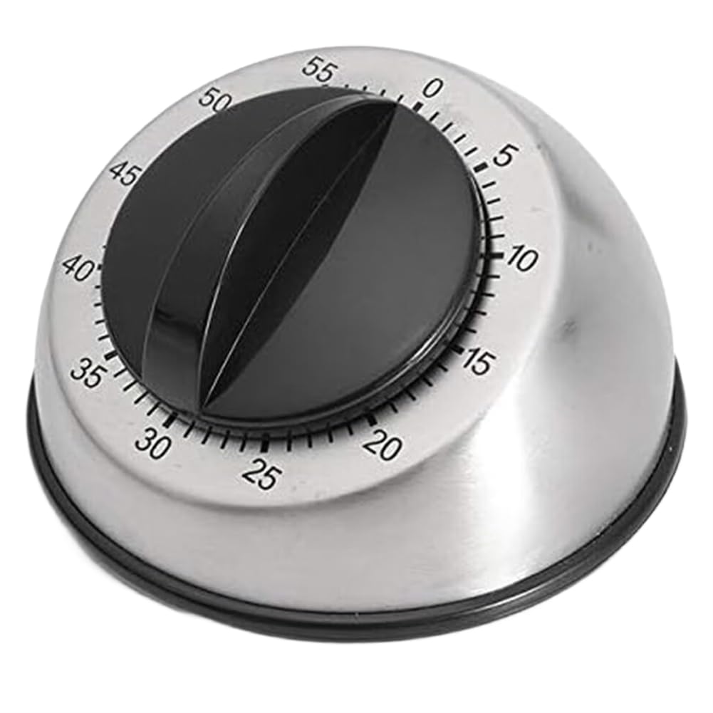 Aboiled Countdown Timer Mechanical Stainless Steel Time Counter 60 Min Minutes Cooking Baking Kitchen Wind Up Clock Home Tools