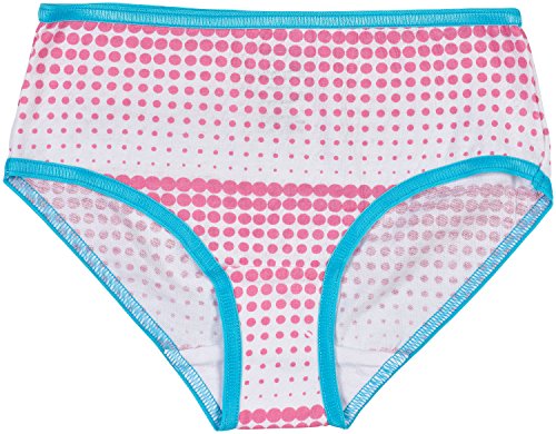 Trimfit Girls 100% Cotton Colorful Briefs Panties (Pack of 10), Dots/Love, X-Small (2-4)2