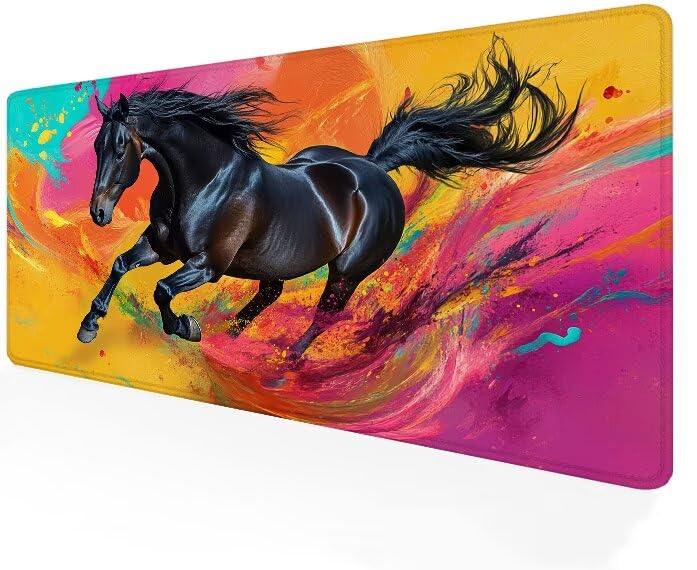 Desk mat noir imperméable pour protéger votre ordinateur au bureau ou à la maison
