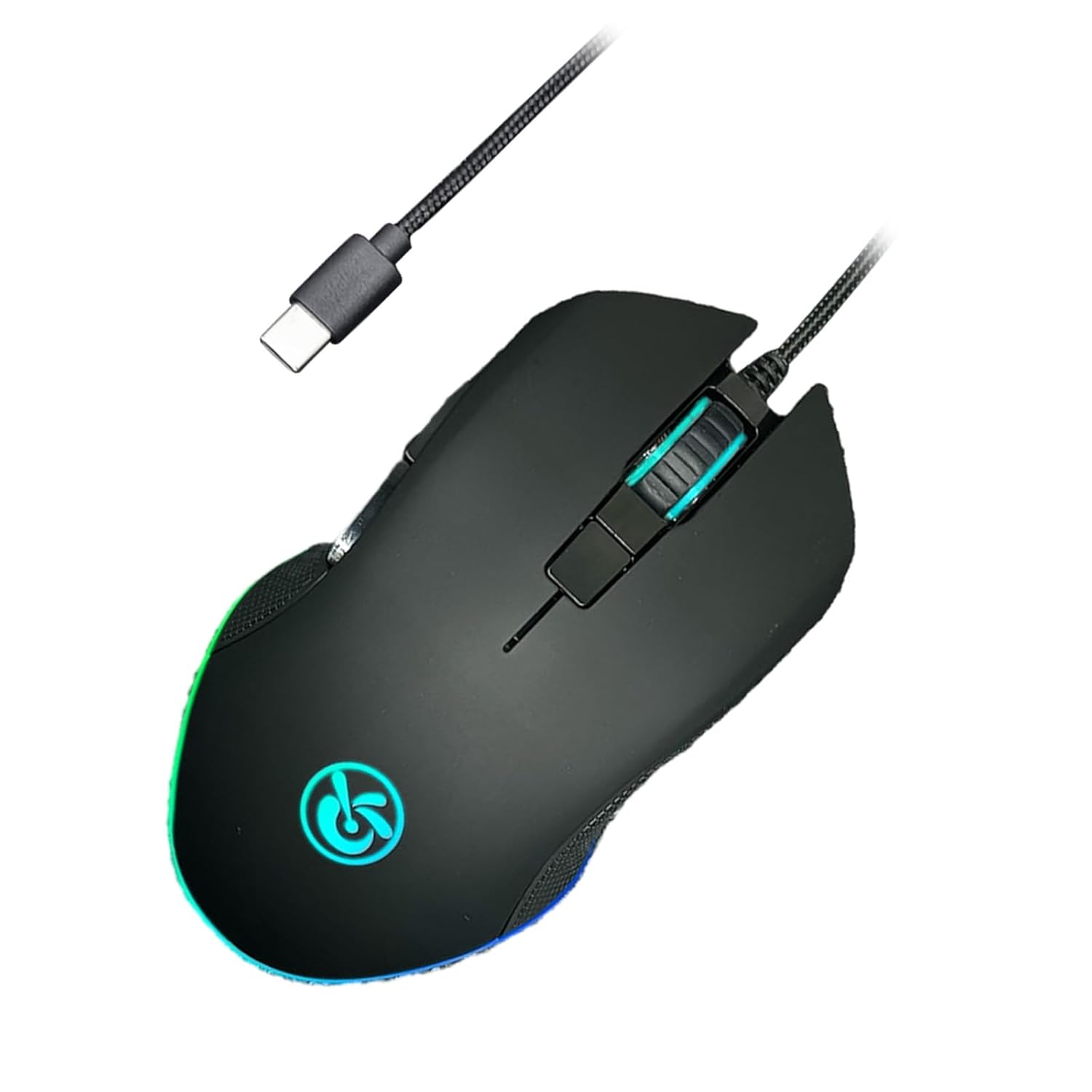Ergonomic Type C Mouse 6 Button 3600DPI USB C Mice Adjustable Sensitivity for PC Laptop and More Type