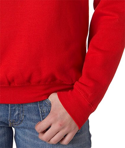 Gildan Youth 7.75 oz. Heavy Blend 50/50 Fleece Crew>XS FOREST GREEN2