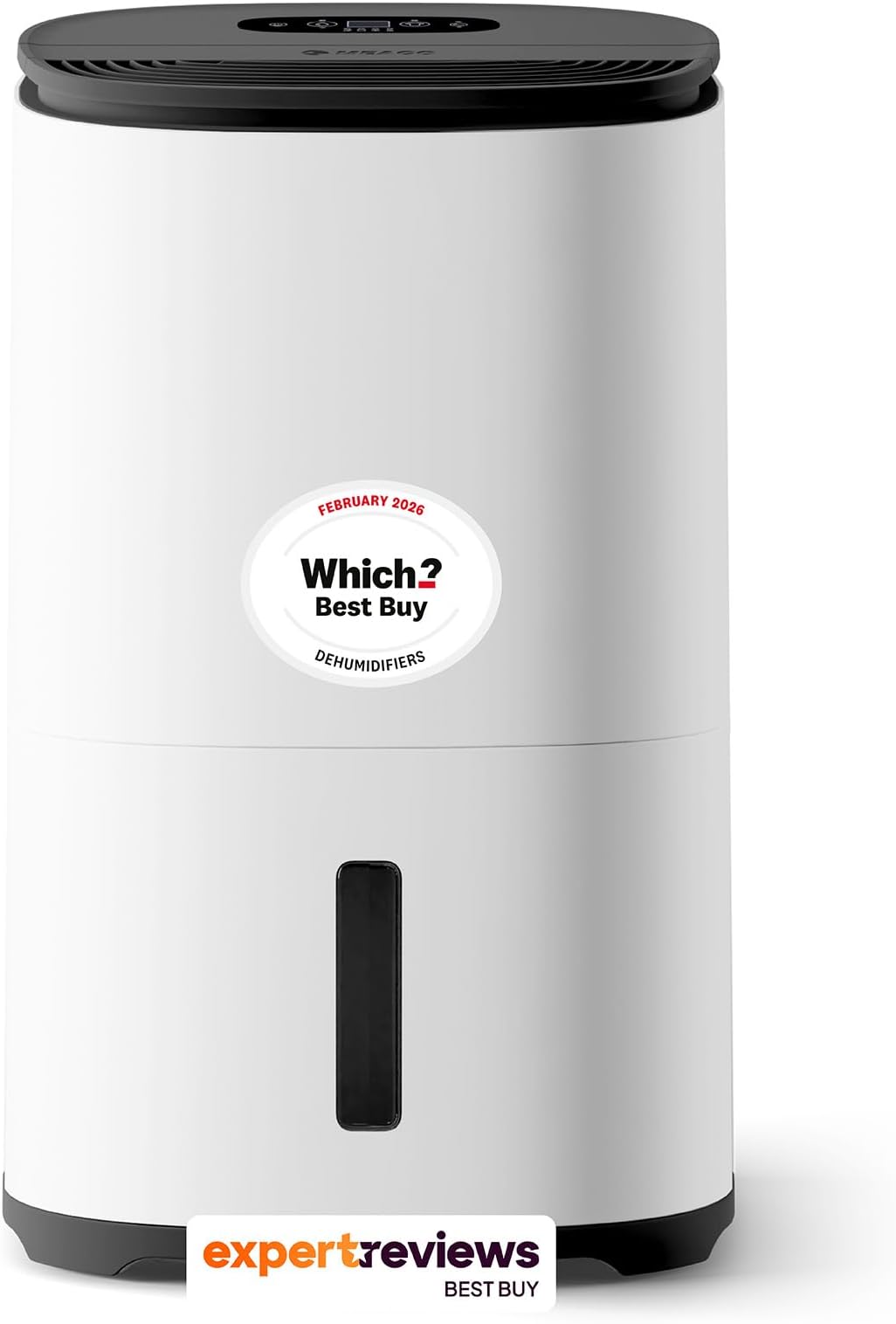 Dry Arete® One 25L Double Dehumidifier and HEPA Air Purifier Awarded Best Dehumidifier 2022 - Controls Humidity and Removes Excess Moisture in Large Houses - Low Energy Consumption