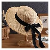 WENMENG2021 Pamelas para Mujer Sombrero de Verano Sombreros Sombreros Sun Visor Accesorios Playa Sombreros Mar Mar Playa Vacaciones Ocio Derráctura Sombreros Sombreros Sombrero Playa
